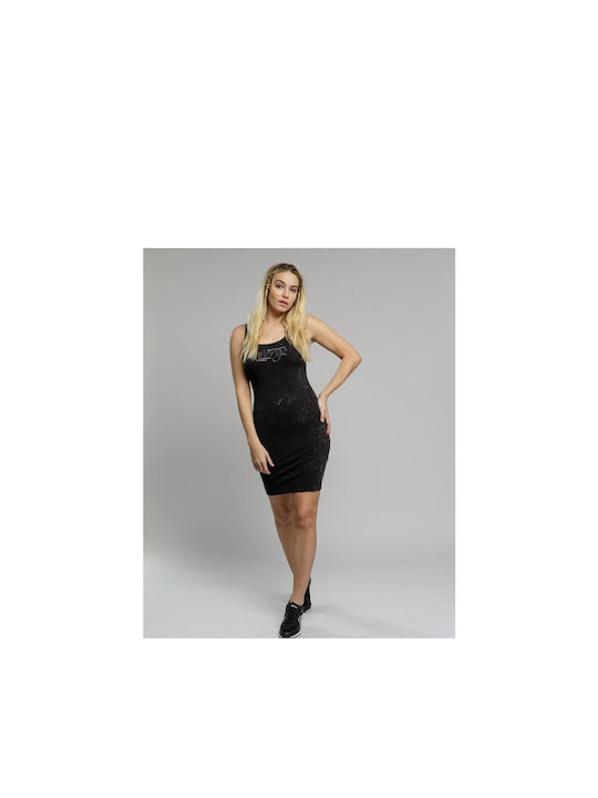 Devergo Sommer Mini Kleid Schwarz