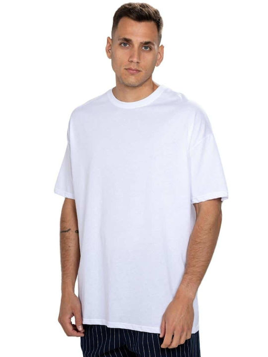 Twin Black Men's Short Sleeve T-shirt White