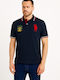 Polo Kurzarmbluse Blau