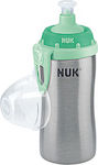 Nuk First Choice Junior Cup Educational Sippy Cup Metal Gray for 18m+m+ 215ml