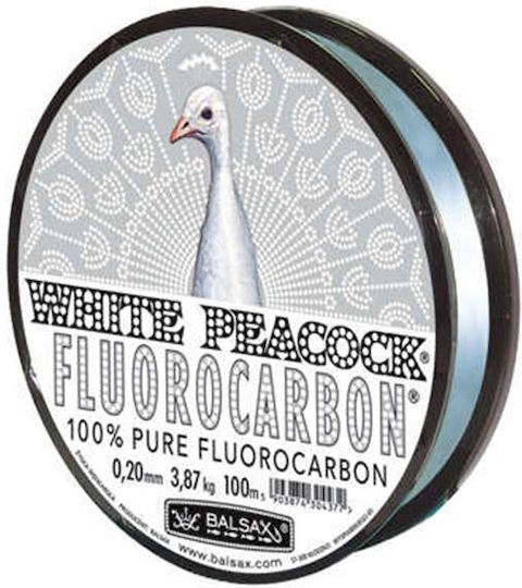 Balsax White Peacock Fluorocarbon Fishing Line White 100m / 0.35mm