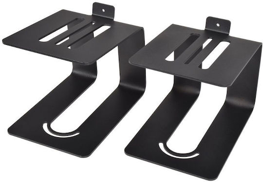 QTX Sound Επιτραπέζιες Βάσεις Ηχείων (Ζεύγος) σε Μαύρο Χρώμα