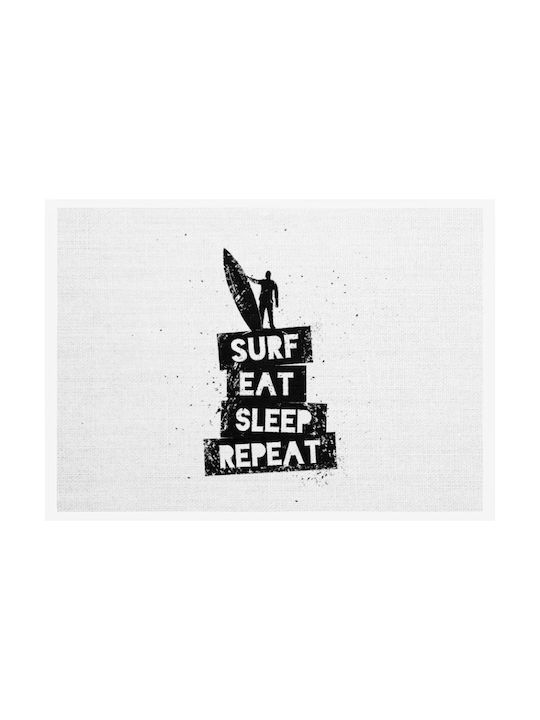 Walls Surf, Eat, Sleep, Repeat Πίνακας σε Καμβά 70x50cm