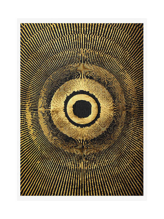 Walls Χρυσοί Κύκλοι Πίνακας σε Καμβά 15x20cm