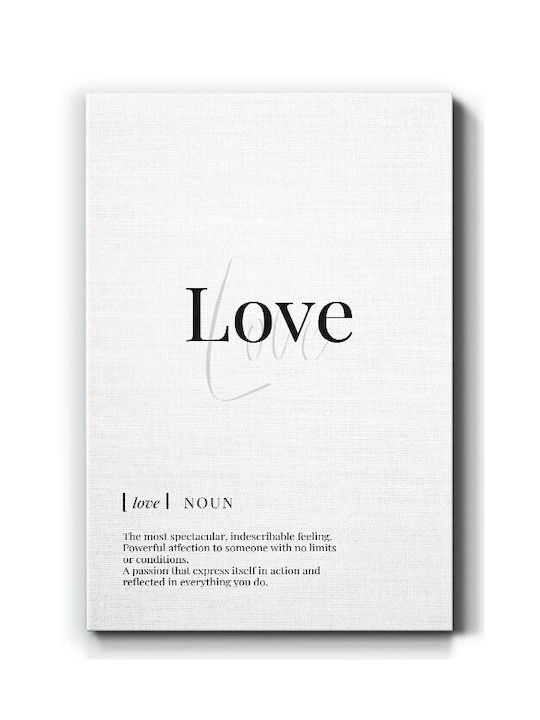Walls Defenition Of Love Πίνακας σε Καμβά 15x20cm