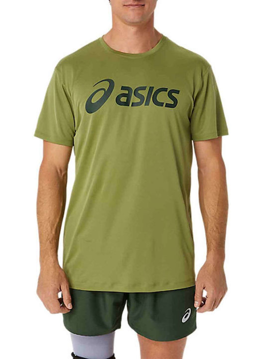 ASICS Herren Sport T-Shirt Kurzarm Grün