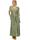 Potre Summer Maxi Dress Green