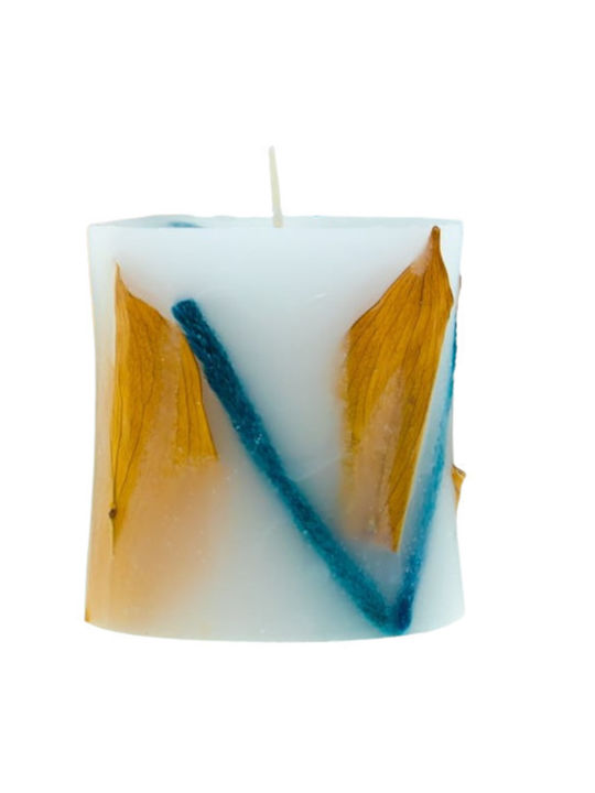 Κerino Αρωματικό Κερί Botanical Candle – Clairon Μπλε & Μανόλια 7cm – 7cm Ανθός Λεμονιάς 200γρ