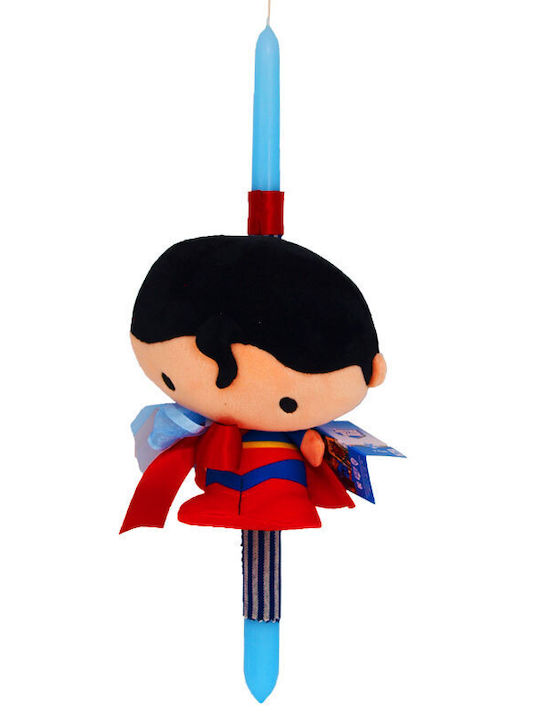 Λαμπάδα Superman Στρογγυλή Μπλε