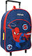 Marvel Spiderman Ghiozdan Școlar Troler Școala Primară Albastru 25 x 10 x 33 cm