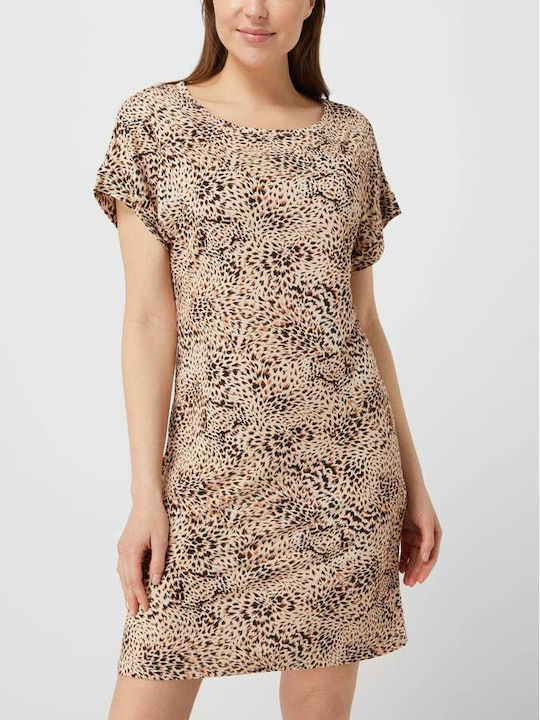 Pink Label Damen Mini Kleid Strand Beige
