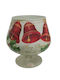 Weihnachtlich Vase Glas Mehrfarbig L16xB15cm.