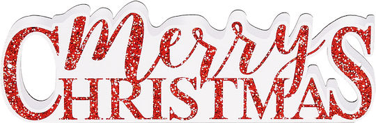 Adorex Christmas Wooden Figure Sign Red 25x25x8.5cm