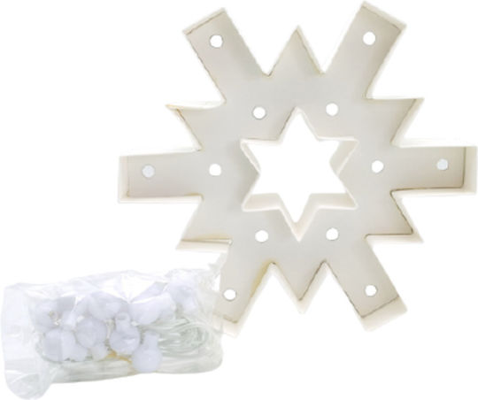 blokker Illuminated Christmas Plastic Figure Flake 21x21x21cm