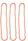 Karneval Halskette Orange 3Stück