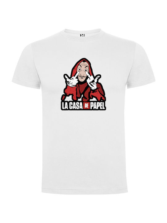 Tshirtakias T-shirt La Casa de Papel Weiß