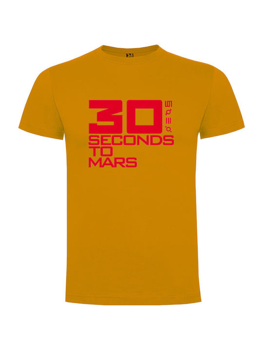 Tshirtakias 30 Seconds Mars T-shirt Orange