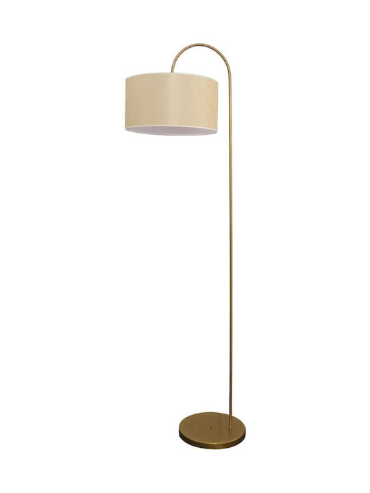 Heronia Stehlampe mit Fassung für Lampe E27 Beige