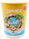 Summer Pahar de unică folosință Hârtie Perete Dublu Portocaliu 355ml 25buc