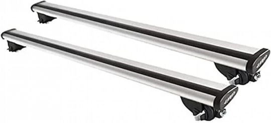 Farad Aluminum Car Roof Bars for Mitsubishi Pajero 5D 1998-2007 Set with Roof Rack Legs and Lock Silver