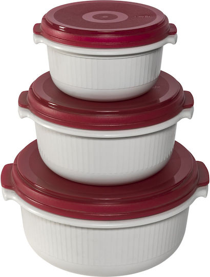 Emsa Plastic Lunch Box Micro Red 13.5cm 3pcs