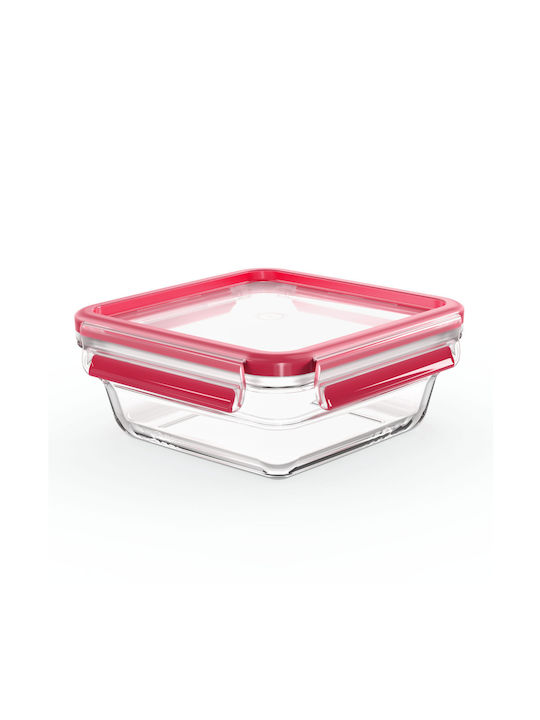 Emsa Glass Lunch Box Red 16.6cm