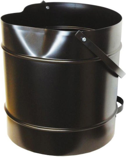 2 Fireplace Tool Set with Bucket Black