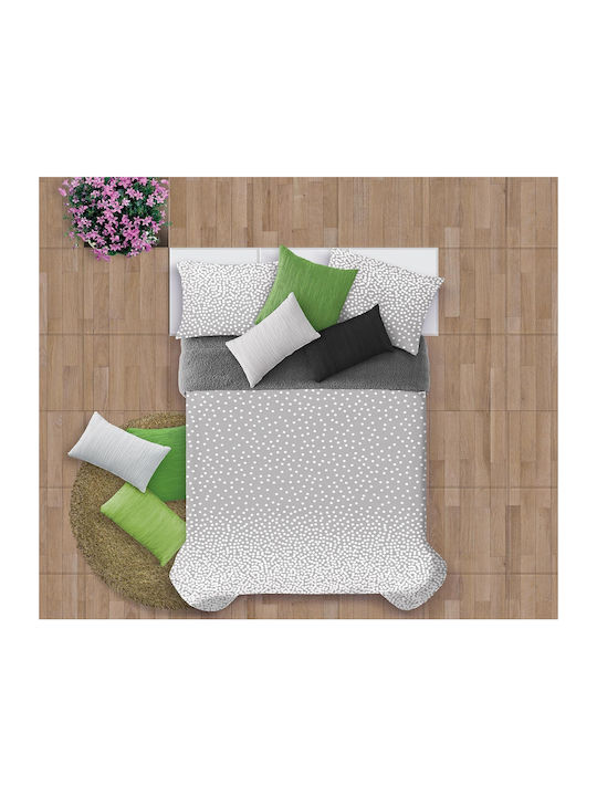 Manterol Casa Duvet Cover with Microfiber Filling Queen 235x270cm Gray 750 GSMGsm