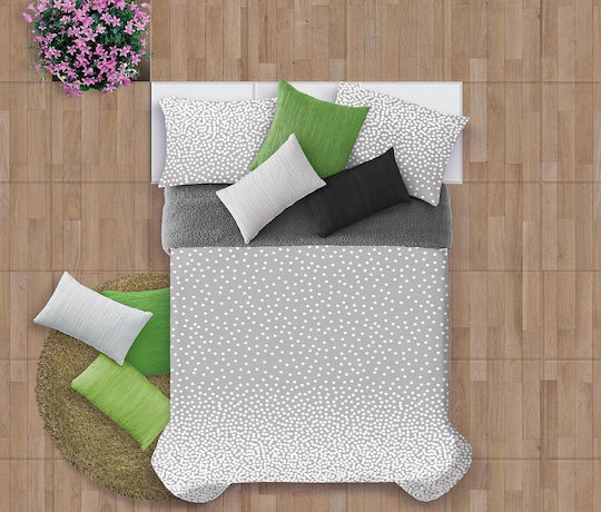 Manterol Casa Duvet Cover with Microfiber Filling Queen 235x270cm Gray 750 GSMGsm