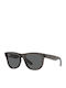 Ray Ban Wayfarer Reverse Unisex Sunglasses With Grey Horn-Rimmed Frame And Black Lens RBR0502S 6707GR