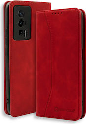 Bodycell Synthetic Leather Book Red (Poco F5 Pro)