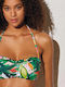Ysabel Mora Fără bretele Top bikini Verde