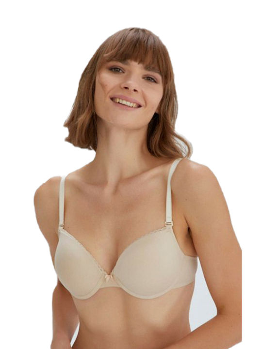 Eros ERSK120 Μπεζ Σουτιέν με Ελαφριά Ενίσχυση & Μπανέλες