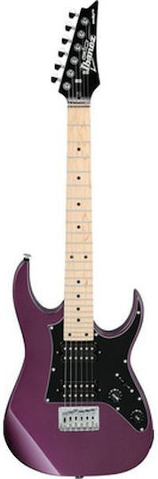 Ibanez GRGM21M Electric Guitar Stratocaster with HH Pickup Configuration Metallic Purple
