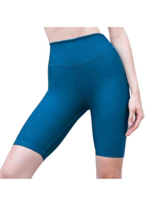 Lismina Frauen Fahrrad Leggings Blau