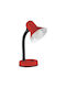 Kobi Office Lamp with Flexible Arm for Socket E27 in Red Color