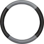 Kokkinoplitis Car Steering Wheel Cover with Diameter 38-40cm Leatherette Gray