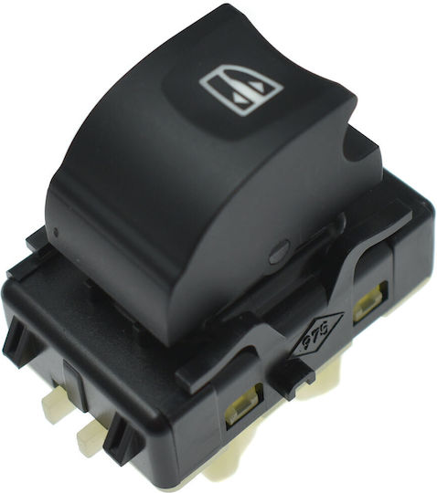 Car Window Switch for Dacia Dokker / Lodgy Renault Clio / Captur / Kangoo Black