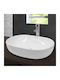 ECD Germany Countertop Sink Ceramic 60x42x14.5cm White