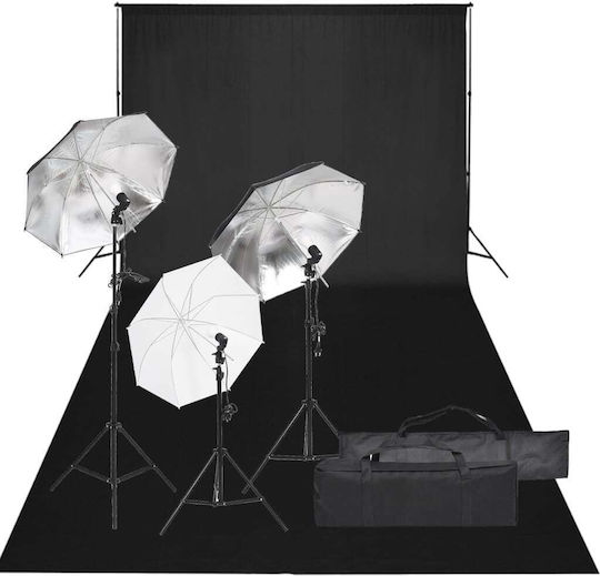 vidaXL Fotostudio Set Lichter Schirm für Studio