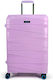 Bg Berlin Medium Travel Suitcase Hard Lavender with 4 Wheels Height 67.5cm