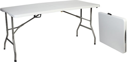 Tisch Verpflegung Zusammenklappbar 152x69x74cm Weiß Tisch Verpflegung Zusammenklappbar 152x69x74cm Weiß