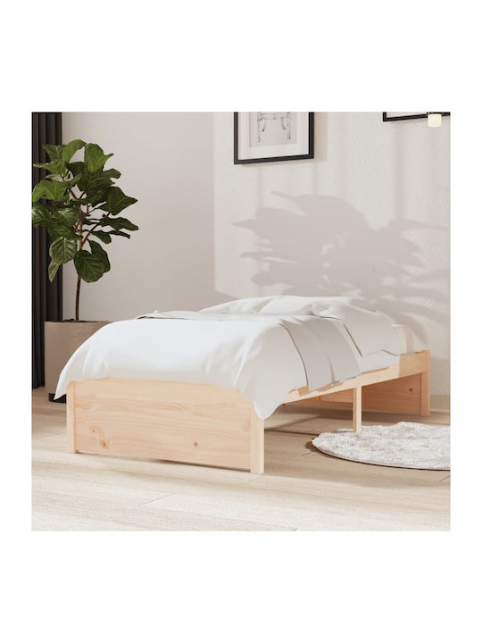 Einzelbett aus Holz Braune mit Lattenrost für M...