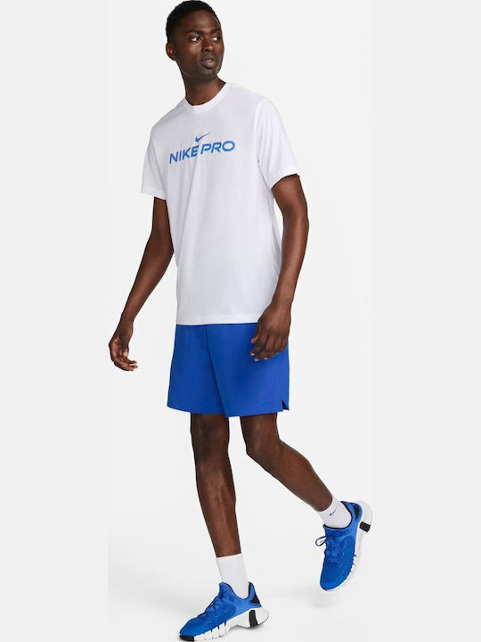 Nike Dri-Fit Αθλητικό T-shirt Λευκό