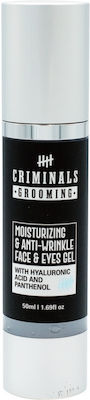 Criminals Αnti-aging & Moisturizing Day Gel Suitable for All Skin Types with Hyaluronic Acid 50ml