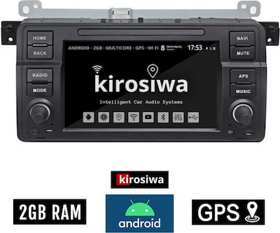 Kirosiwa Car-Audiosystem für BMW Serie 3 / E46 / Serie 3 (E46) 1998-2005 (Bluetooth/USB/WiFi/GPS/Apple-Carplay/Android-Auto) mit Touchscreen 7"