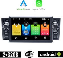 Car-Audiosystem für Fiat Linie Linea 2007-2017 (Bluetooth/USB/WiFi/GPS/Apple-Carplay/Android-Auto) mit Touchscreen 6.1"