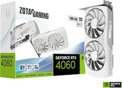 Zotac GeForce RTX 4060 8GB GDDR6 Twin Edge OC White Edition Κάρτα Γραφικών