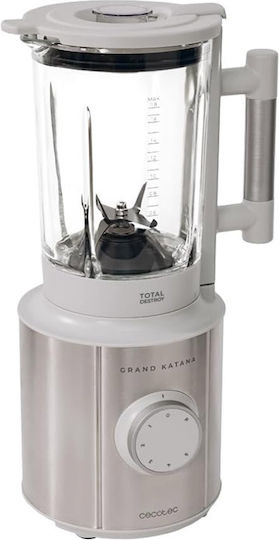 Cecotec Grand Katana 2700MAX Total Destroy Μπλέντερ με Γυάλινη Κανάτα 1.8 lt 2700W Λευκό