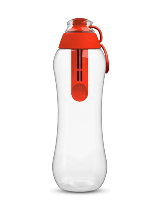Dafi Παγούρι Πλαστικό με Στόμιο και Φίλτρο 700ml Διάφανο